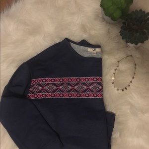 Tribal Embroidered Sweatshirt
